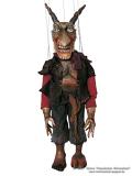 Teufel Krampus Holzmarionette  