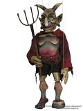 Teufel Krampus Holzmarionette  