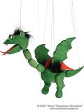 Drache Holzmarionette