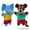 Eda der Elefant und Pepa der Affe Plüschtier Handpuppen