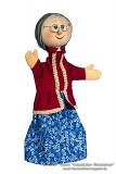 Großmutter Oma Handpuppe