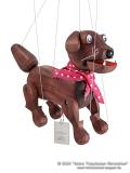 Hund Holzmarionette