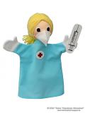 Krankenschwester Plüschtier Handpuppe