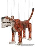 Tiger Shere Khan marionette aus holz