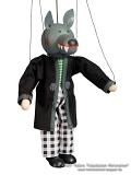 Wolf Holzmarionette  