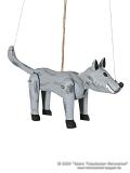Wolf holz marionette