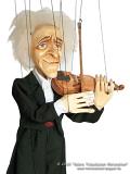 Geiger musikant professioneller Holz marionette  