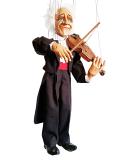 Geiger musikant professioneller Holz marionette, replik