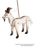 Ziege holz marionette