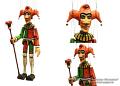 Narr Hofnarr Holz marionette 