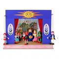 Mini Puppentheater "Sonne" und 10 marionetten