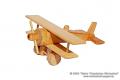 Zwei Plattforme Flugzeug Holzspielzeug 